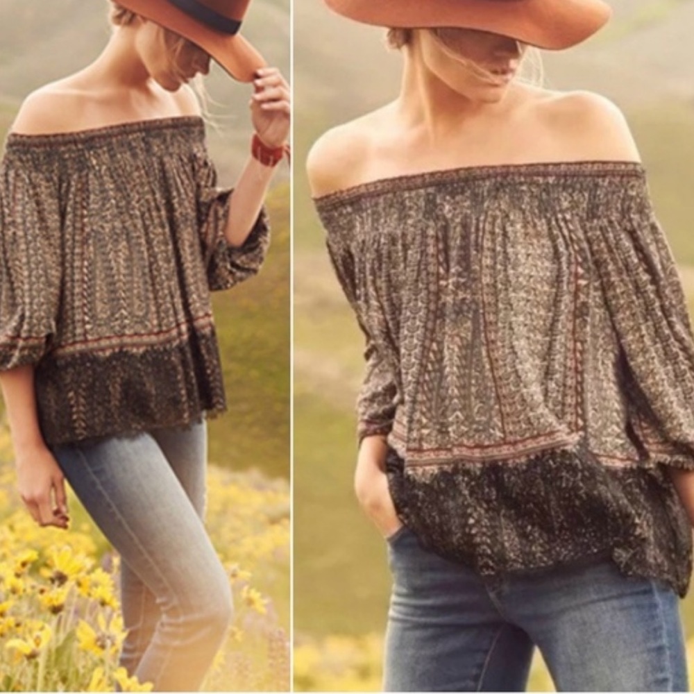 Anthropologie Vanessa Virginia Off Shoulder Top